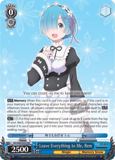 Leave Everything to Me, Rem RZ/S68-E054 RR