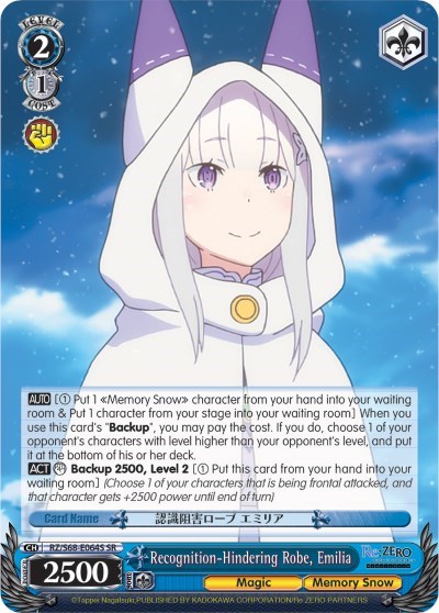 Recognition-Hindering Robe, Emilia RZ/S68-E064S SR