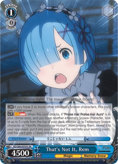 That's Not It, Rem RZ/S68-E055S SR