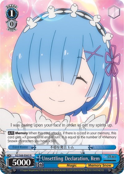 Unsettling Declaration, Rem RZ/S68-E063 R