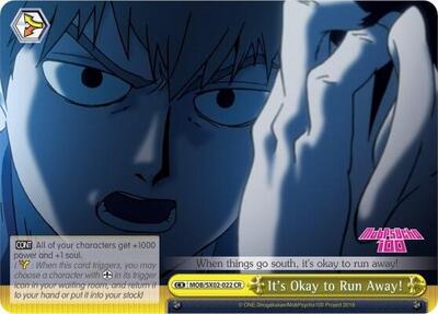 It's Okay to Run Away! MOB/SX02-022 CR