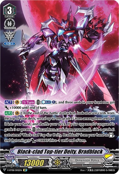 Black-clad Top-tier Deity, Bradblack [V Format] V-BT08/SP12EN SP