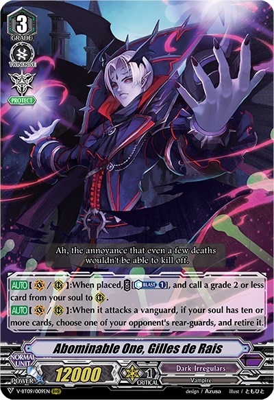 Abominable One, Gilles de Rais [V Format] V-BT09/009EN