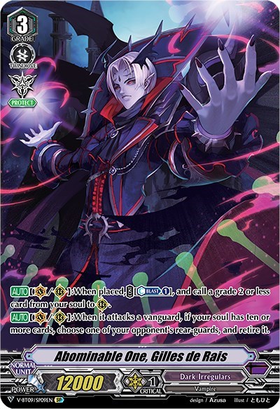 Abominable One, Gilles de Rais [V Format] V-BT09/SP09EN
