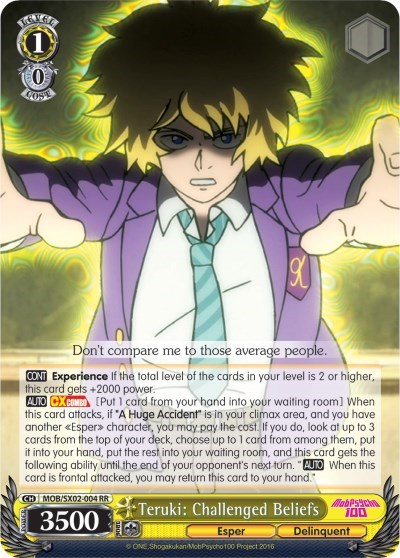 Teruki: Challenged Beliefs MOB/SX02-004 RR