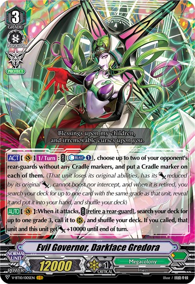 Evil Governor, Darkface Gredora [V Format] V-BT10/005EN