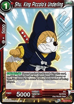 Shu, King Piccolo's Underling DB3-012