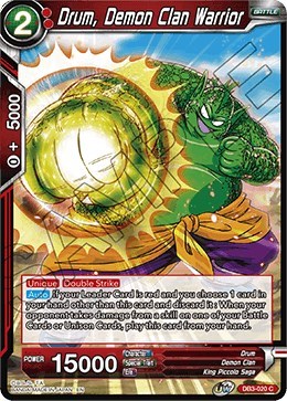 Drum, Demon Clan Warrior DB3-020