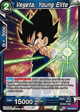 Vegeta, Young Elite DB3-032