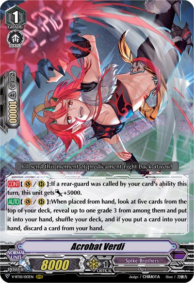 Acrobat Verdi [V Format] V-BT10/013EN
