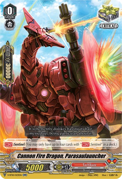 Cannon Fire Dragon, Parasaulauncher [V Format] V-BT10/023EN