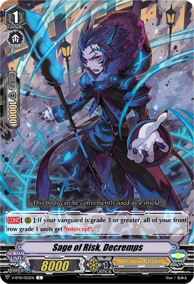 Sage of Risk, Decremps [V Format] V-BT10/052EN