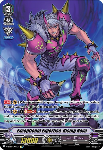 Exceptional Expertise, Rising Nova [V Format] V-BT10/SP04EN