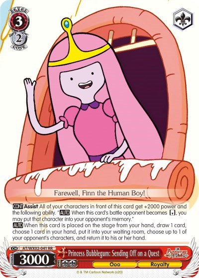 Princess Bubblegum: Sending Off on a Quest AT/WX02-041 RR