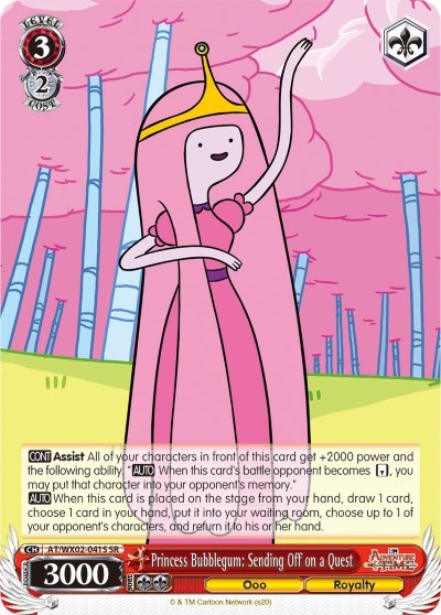 Princess Bubblegum: Sending Off on a Quest AT/WX02-041S SR