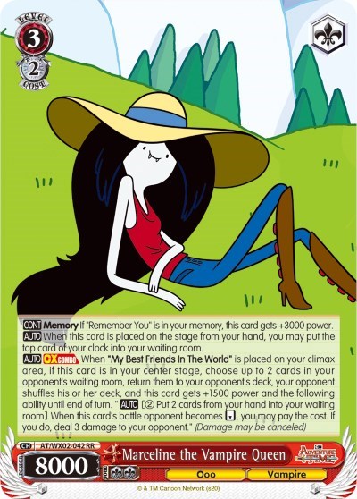Marceline the Vampire Queen AT/WX02-042 RR