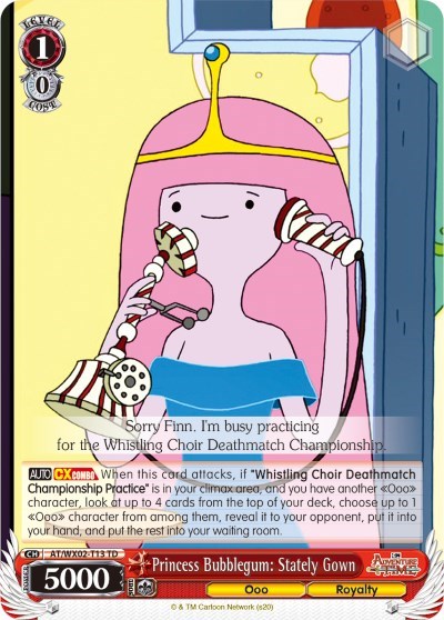 Princess Bubblegum: Stately Gown AT/WX02-T13 TD