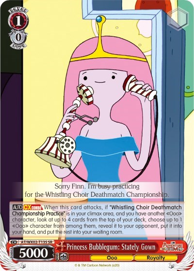 Princess Bubblegum: Stately Gown AT/WX02-T13S SR