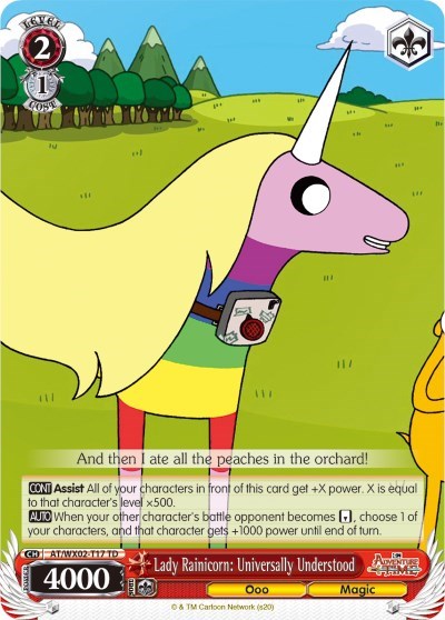 Lady Rainicorn: Universally Understood AT/WX02-T17 TD