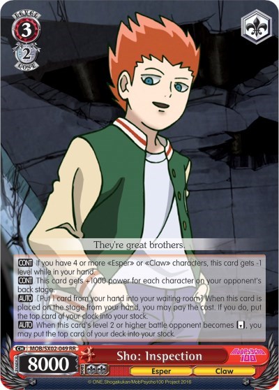 Sho: Inspection MOB/SX02-049 RR