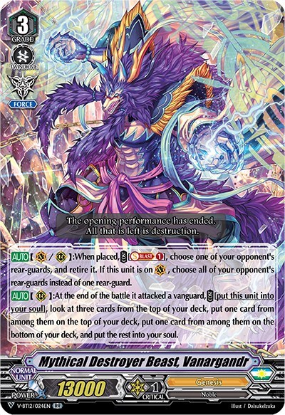 Mythical Destroyer Beast, Vanargandr [V Format] V-BT12/024EN