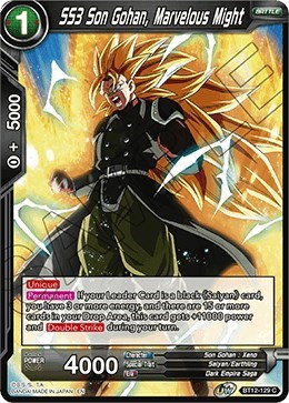 SS3 Son Gohan, Marvelous Might BT12-129