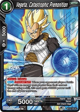 Vegeta, Catastrophic Premonition BT12-132