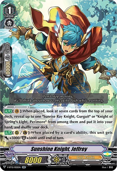 Sunshine Knight, Jeffrey [V Format] V-BT12/022EN