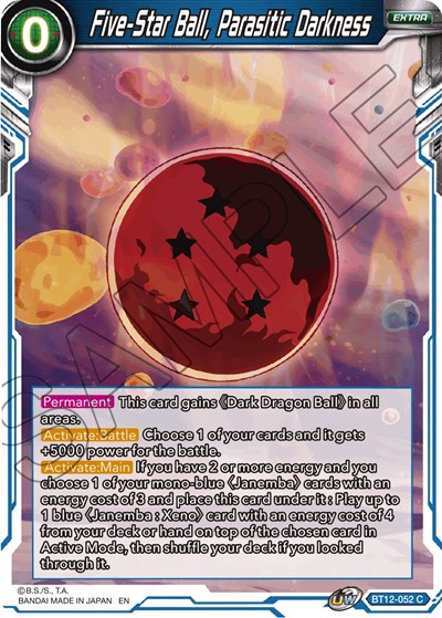 Five-Star Ball, Parasitic Darkness BT12-052