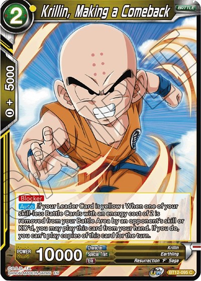 Krillin, Making a Comeback BT12-095