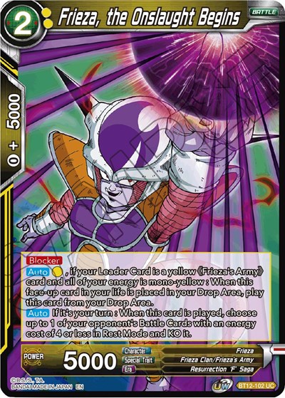 Frieza, the Onslaught Begins BT12-102