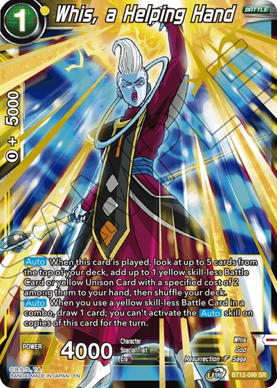 Whis, a Helping Hand BT12-099