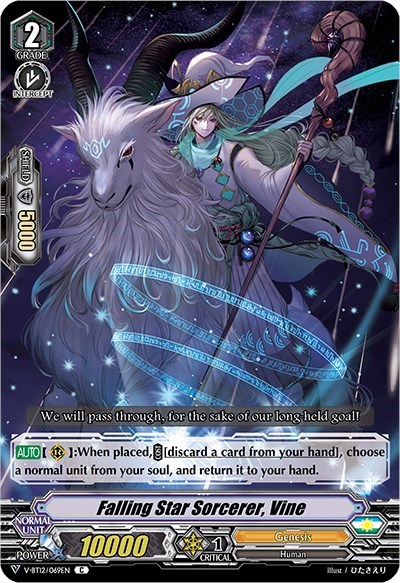Falling Star Sorcerer, Vine [V Format] V-BT12/069EN