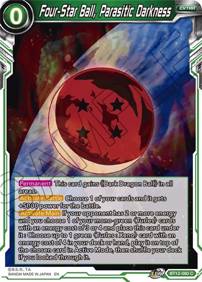 Four-Star Ball, Parasitic Darkness BT12-080