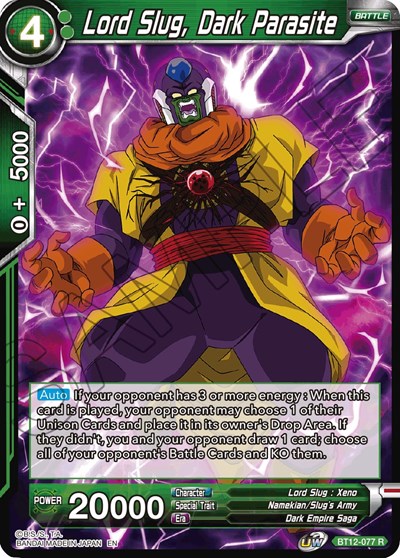 Lord Slug, Dark Parasite BT12-077