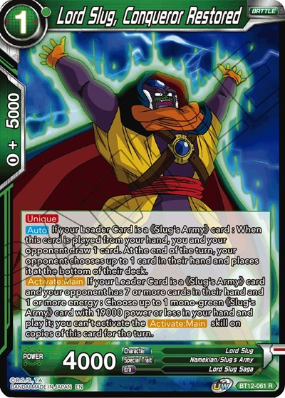 Lord Slug, Conqueror Restored BT12-061