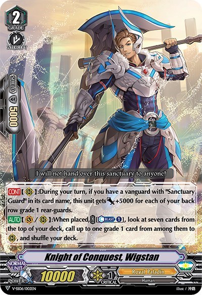 Knight of Conquest, Wigstan [V Format] V-SS06/002EN