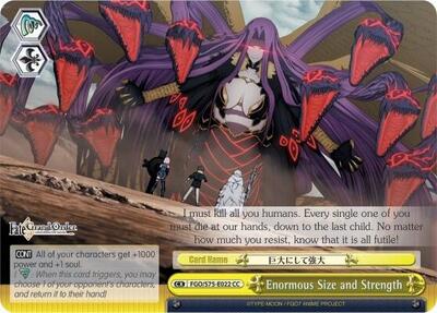 Enormous Size and Strength FGO/S75-E022 CC