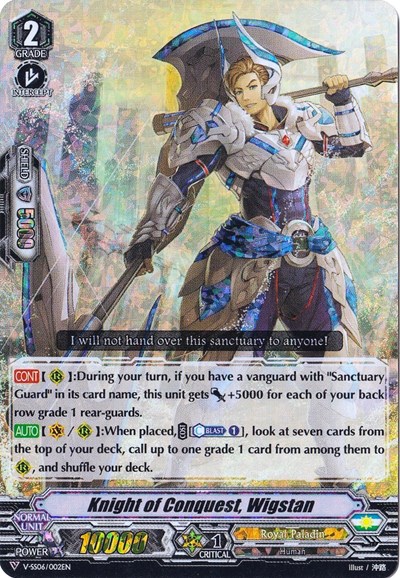Knight of Conquest, Wigstan [V Format] V-SS06/002EN