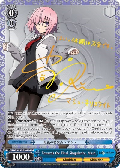 Towards the Final Singularity, Mash FGO/S75-E076SP SP