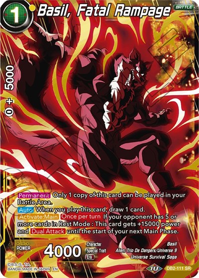 Basil, Fatal Rampage DB2-111