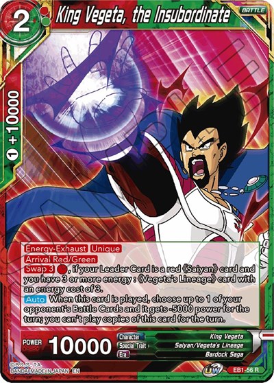 King Vegeta, the Insubordinate EB1-56