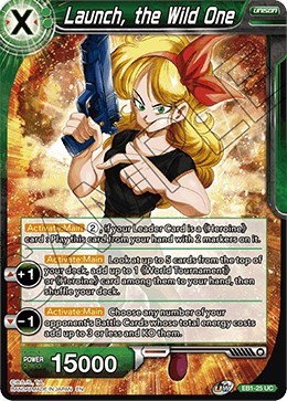 Launch, the Wild One EB1-25