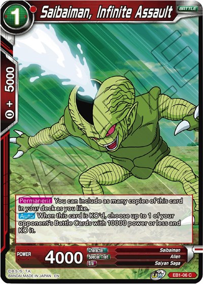 Saibaiman, Infinite Assault EB1-06