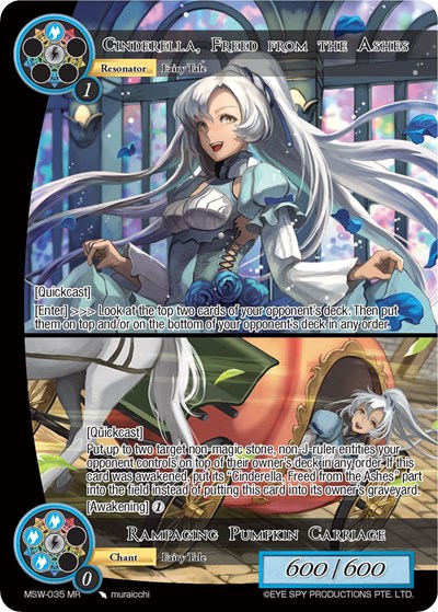 Cinderella, Freed from the Ashes // Rampaging Pumpkin Carriage MSW-035