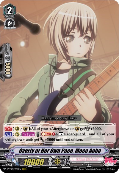 Overly at Her Own Pace, Moca Aoba [V Format] V-TB01/007EN
