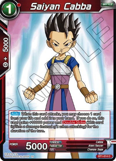 Saiyan Cabba BT1-014