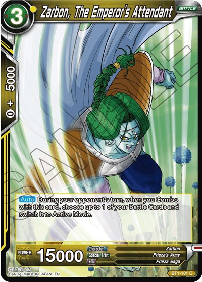 Zarbon, The Emperor's Attendant BT1-101