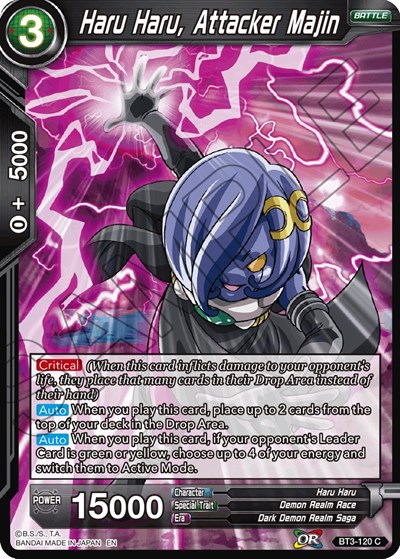 Haru Haru, Attacker Majin BT3-120