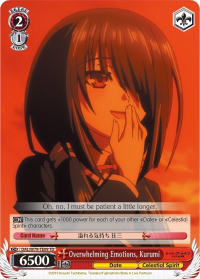Overwhelming Emotions, Kurumi DAL/W79-TE09 TD